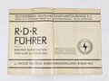 Konvolut RDR Reichsverband deutscher Rundfunkteilnehmer, 12. Große Deutsche Rundfunk-Ausstellung, Berlin 1935, Teilnehmer aus dem Gau 17 Franken, guter gebrauchter Zustand