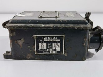 Sender / Empfänger Umformer SEUa, Verwendung für Fusprech a, d & f.Originallack, datiert 1940, Funktion nicht geprüft