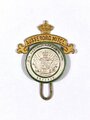 Sachsen, Militärverein Dresden "Königlich Sächsischer Militairverein Dresden", Abzeichen für außerordentliche Mitgliedschaft "Ausserord. Mitcl.", 44 mm, gebraucht