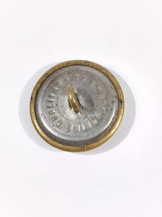 Preussen, kupferfarbener Knopf für den Waffenrock der Beamten, Durchmesser 24 mm