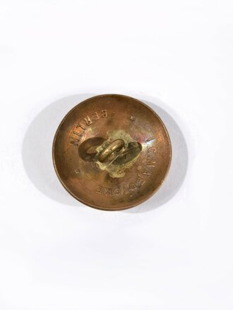 Preussen, kupferfarbener Knopf für den Waffenrock eines Gefreiten, Durchmesser 24 mm