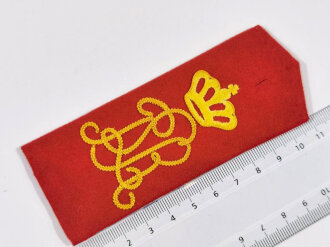 Bayern, Schulterklappe für Mannschaften im Königlich Bayerischen 7.Feldartillerie-Regiment „Prinzregent Luitpold“ München. Gesamtlänge 11,5cm