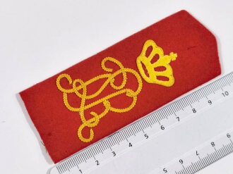 Bayern, Schulterklappe für Mannschaften im Königlich Bayerischen 7.Feldartillerie-Regiment „Prinzregent Luitpold“ München. Gesamtlänge 11cm