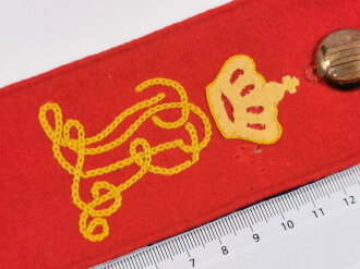 Bayern, Schulterklappe für Mannschaften im Königlich Bayerischen 7.Feldartillerie-Regiment „Prinzregent Luitpold“ München. Gesamtlänge 16cm