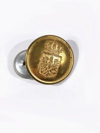 Preussen, goldfarbener Knopf für den Waffenrock der Beamten, Durchmesser 24 mm