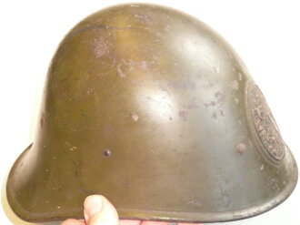 Niederlande 2.Weltkrieg, Stahlhelm Originallack und Innenfutter