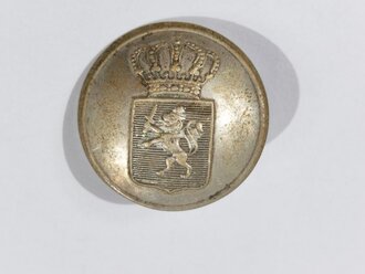 Hessen, silberfarbener Knopf, Durchmesser 24 mm
