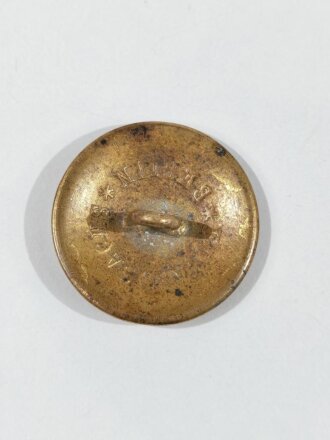 Kaiserreich, messingfarbener Knopf für den Waffenrock der Beamten, Durchmesser 24 mm
