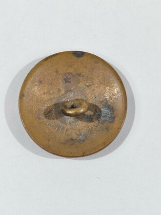 Kaiserreich, kupferfarbener Knopf für den Waffenrock der Beamten, Durchmesser 23,5 mm