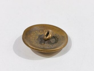 Kaiserreich, messingfarbener Knopf für den Waffenrock der Beamten, Durchmesser 23 mm