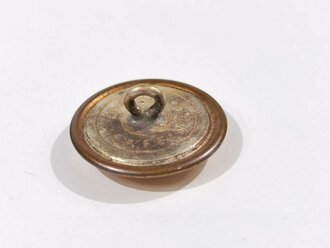 Kaiserreich, kupferfarbener Knopf für den Waffenrock, Durchmesser 25 mm