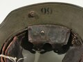 1.Weltkrieg Stahlhelm Modell 1916, feldgrauer Originallack, originales Innenfutter, dieses defekt. In allen Teilen originales Stück