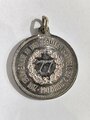 Kaiserreich 1907, Medaille "Infanterie Kaserne Celle - Zur Erinnerung an den Regimentsappell am 2. Juni 1907 - 77", 2. Hannoversches Infanterie Regiment Nr. 77, 28 mm, gebraucht