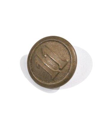 Kaiserreich, feldgrauer Schulterklappenknopf, 18 mm