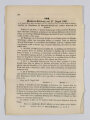 Deutsch-deutscher Krieg 1866, Österreich-Ungarn, "Reichs-Gesetz-Blatt für das Kaiserthum Oesterreich - 103. Friedensvertrag zwischen Österreich und Preußen vom 23. August 1866", 8 Seiten, ca. DIN A4, gebraucht