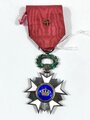Belgien Ordre de Couronne  ( Kronenorden ) Ritterkreuz am Band. Leichter Emailleschaden im Lorbeerkranz, sonst sehr guter Zustand