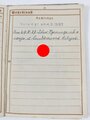 Wehrpaß eines Sanitäters des 1. Infanterie Regiments 468 aus Berchtesgaden, Einsatz zwischen Mosel und Rhein 1939, Stellungskämpfe südwestlich von Pirmasens 1939/40, verschlissen