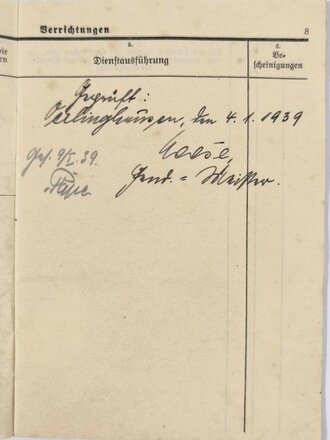 Tagebuch eines Lippischen Beamten, 1938, ca. 11,5 x 16,5 cm, gebraucht