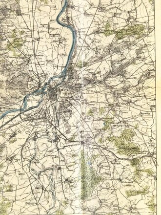 Deutsch-französischer Krieg 1870/71, "Illustrierter Führer durch Metz und über die Schlachtfelder", 35 Seiten mit Stadtplan, Landkarte und Karte über Truppenaufstellung August 1870, 1911, 11 x 16 cm, gebraucht