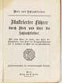 Deutsch-französischer Krieg 1870/71, "Illustrierter Führer durch Metz und über die Schlachtfelder", 35 Seiten mit Stadtplan, Landkarte und Karte über Truppenaufstellung August 1870, 1911, 11 x 16 cm, gebraucht