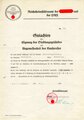 Reichsheimstättenamt der NSDAP und der DAF, "Gutachten über Eignung des Siedlungsgeländes (...)", Gau Halle-Merseburg, Halle/Saale, 28.7.1937, ca. DIN A4, gelocht, gefaltet, sonst guter Zustand