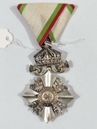 Bulgarien, Zarenreich (1908-1944) Orden "Für Militär-Verdienst" am Dreiecksband