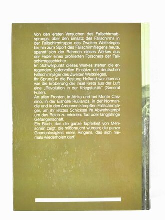 "Deutsche Fallschirmjäger 1939-1945", Franz Kurowski, Sonderausgabe 1996, 399 Seiten, 29 x 21 x 4 cm, guter Zustand