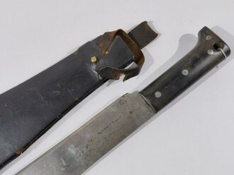 U.S. 1943 dated machete by Legitimus. Good condition ,unusual scabbard