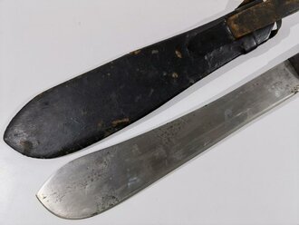 U.S. 1943 dated machete by Legitimus. Good condition ,unusual scabbard