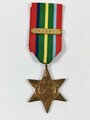 Großbritannien 2. Weltkrieg, Campaign medal " The Pacific star" with "Burma" bar