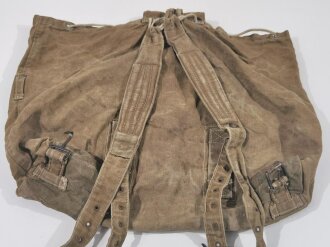 Tschechoslowakei, 1935 datierter Rucksack, getragenes Stück in gutem Zustand