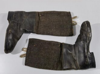 Russland höchstwahrscheinlich 2. Weltkrieg, Paar Stiefel für Mannschaften, Berson Absatz, getragenes Paar, Sohlenlänge 29 cm, ungereinigt