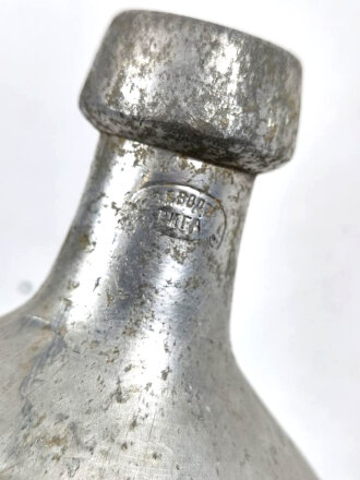 Russland 1.Weltkrieg, Feldflasche M1909 aus Aluminium, datiert 1910