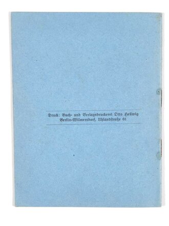 "Schießbuch der Hitlerjugend (Kleinkaliber)", DIN A7, blanko, innen leicht fleckig