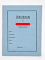 "Schießbuch der Hitlerjugend (Kleinkaliber)", DIN A7, blanko, innen leicht fleckig