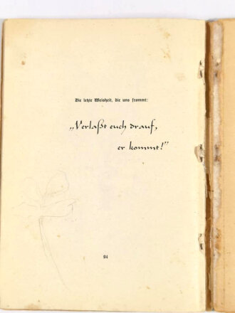 "So wird man Fallschirmjäger", Groth und Kade, 1941, 94 Seiten, ca. DIN A5, fleckig, gebraucht, Schutzumschlag fehlt