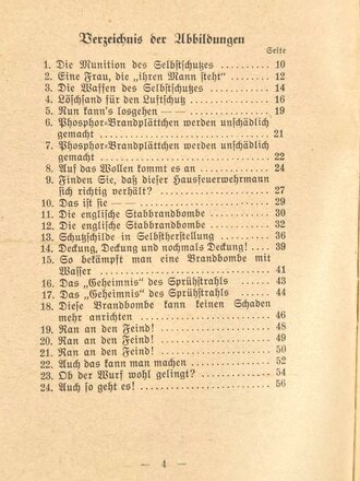 "Wie bekämpft man Brandbomben?", RLB Reichsluftschutzbund, 1942, 63 Seiten, 17 x 12 cm, guter Zustand