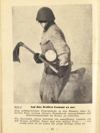 "Wie bekämpft man Brandbomben?", RLB Reichsluftschutzbund, 1942, 63 Seiten, 17 x 12 cm, guter Zustand