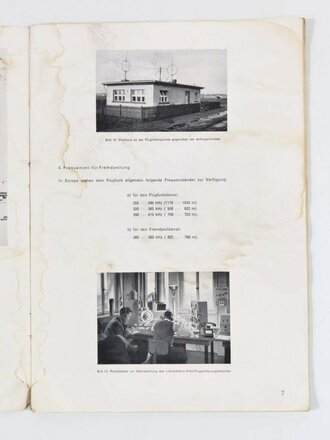 "Die Funknavigation der Luftfahrt", A. Leib, Sonderdruck aus den Telefunken Hausmitteilungen vom Dezember 1939, 59 Seiten, DIN A4, stark gebraucht, Wasserschaden