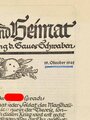 "Front und Heimat -  Soldatenzeitung d. Gaues Schwaben", Nr. 57, 19. Oktober 1942, gebraucht