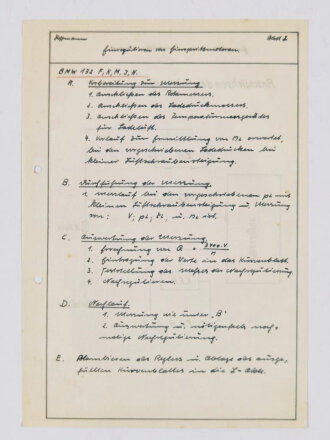 Luftwaffe, Konvolut Schulungsunterlagen, u.a. Höhere Flugtechnische Schule Jüterborg, Jumo 211, Bramo 323, inkl.Technische Zeichnungen, ca. 100 Seiten, um 1940, gebraucht