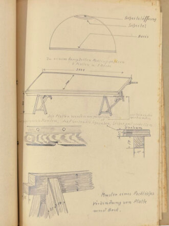 Luftwaffe, Konvolut Schulungsunterlagen, u.a. Höhere Flugtechnische Schule Jüterborg, Jumo 211, Bramo 323, inkl.Technische Zeichnungen, ca. 100 Seiten, um 1940, gebraucht