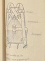 Luftwaffe, Konvolut Schulungsunterlagen, u.a. Höhere Flugtechnische Schule Jüterborg, Jumo 211, Bramo 323, inkl.Technische Zeichnungen, ca. 100 Seiten, um 1940, gebraucht