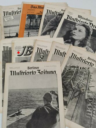 10 Stück Zeitungen aus der Zeit des 2.Weltkrieg,...