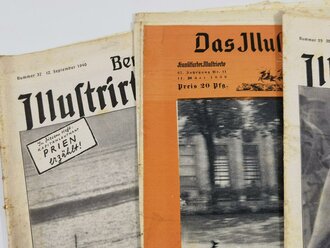 10 Stück Zeitungen aus der Zeit des 2.Weltkrieg, nicht auf Zustand oder Vollständigkeit geprüft