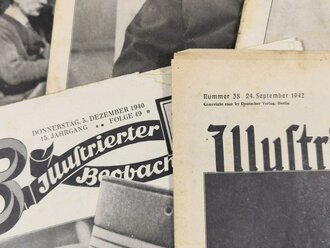 10 Stück Zeitungen aus der Zeit des 2.Weltkrieg, nicht auf Zustand oder Vollständigkeit geprüft