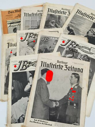 10 Stück Zeitungen aus der Zeit des 2.Weltkrieg,...