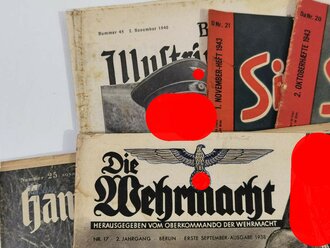 10 Stück Zeitungen aus der Zeit des 2.Weltkrieg,...