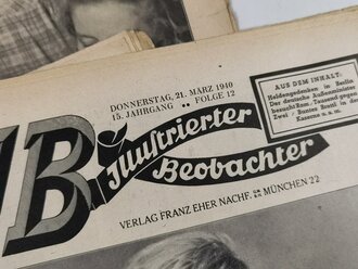 10 Stück Zeitungen aus der Zeit des 2.Weltkrieg, nicht auf Zustand oder Vollständigkeit geprüft