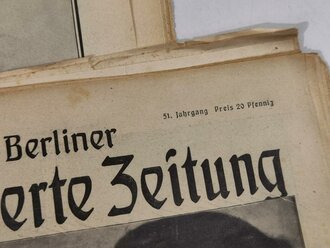 10 Stück Zeitungen aus der Zeit des 2.Weltkrieg, nicht auf Zustand oder Vollständigkeit geprüft